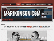 Tablet Screenshot of marikonson.com